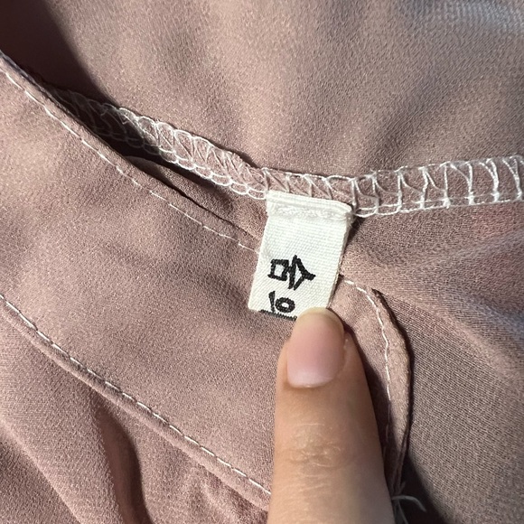 K-Fashion Sheer Pink Blouse, Sz M - Picture 3 of 5